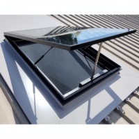 Ciel artificiel personnalisé toit ouvrant motorisé véranda lucarnes ouvertes verre aluminium étanche électrique lucarne fenêtre de toit