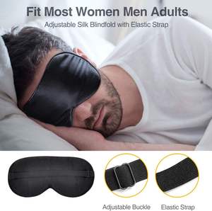 <span class=keywords><strong>Masque</strong></span> de sommeil en soie naturelle Mulberry pour femmes et hommes avec sangle élastique, <span class=keywords><strong>masque</strong></span> pour les yeux super <span class=keywords><strong>doux</strong></span> pour adultes - Product Image 5