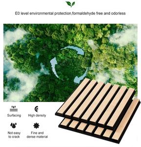 현대 내화 음향 나무 판자 벽 패널 피리 방음 OEM ODM Akupanel 애완 동물 음향 패널 - Product Image 3