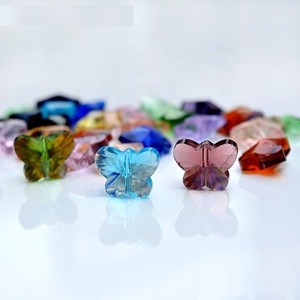 Wholesale <strong>10mm</strong> Colorful Crystal Glass Butterfly <strong>Beads</strong> for Diy Making Bracelets Pendant Earrings Jewelry Accessories - Product Image 3