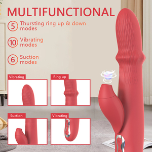 Himo Bán Hàng Vòng Trong Với Một Mạnh Mẽ Vibrator Một Mạnh Mẽ Sucking Buộc Cực khoái Vibrator Thrusting Dildo Thrusting Vibrator - Product Image 2
