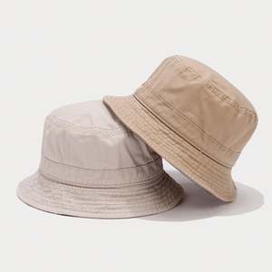 Sombrero de Pescador de Algodón de Ala Ancha, Estilo Retro Coreano, Protección Solar para Verano, para Hombre y Mujer, Estilo Hipster, para Pesca - Product Image 5