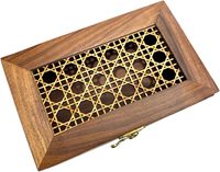 Boîte à gâteau en bois artisanale haut de gamme, personnalisable, qualité alimentaire, avec impression UV, gravure laser, forme sur mesure