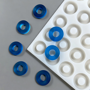 3pcs 100-Cavity Mini Donut Pans Silicone Moldes (Food Grade) Reutilizável Non-stick para Decoração do Bolo Fondant Chocolate Gummy Candy - Product Image 3