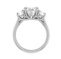 Bague de fiançailles en argent sterling 925 avec moissanite cœur 2+0.5+0.5 carats personnalisée pour femme, certifiée GRA, vente en gros