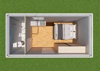 Casa Contenedor Portátil de 20 Pies, Casa Modular, Campamento de Refugiados, Oficina Temporal, Casa Contenedor, Casa Móvil Prefabricada