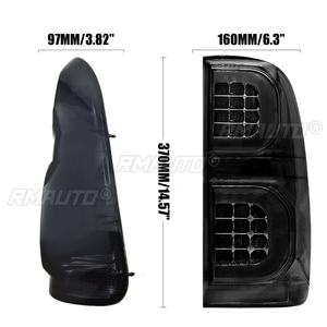 2 uds luces traseras Led de humo de coche para Toyota Hilux <span class=keywords><strong>Vigo</strong></span> KUN26 SR SR5 Workmate 2004 2005 2006 - 2015 Pickup luz trasera de freno de marcha atrás - Product Image 6