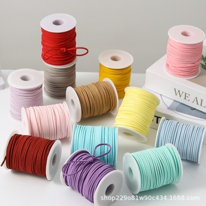 3mm 50 mét bện nhung dây đeo da Hươu dây thắt lưng da lộn dây rút vành đai da bò trang trí quà Tặng ruy băng tự làm cho crafting - Product Image 2