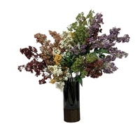 Fleur artificielle de Nandina Acacia, fruit en soie et plastique, faite à la main, style rétro, pour arrangement floral de mariage, décoration de salon et de table à manger