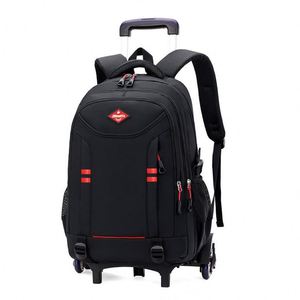 BSCI Travel rolling <b>backpack</b> with a large capacity and <b>wheels</b> for carry-on luggage and suitcases - Product Image 5
