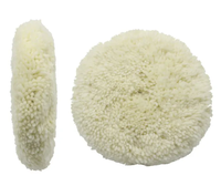Tampon de polissage en laine de mouton naturelle Cronovo 8 pouces, grain 3000, abrasif fin pour le polissage et le detailing des carrosseries automobiles