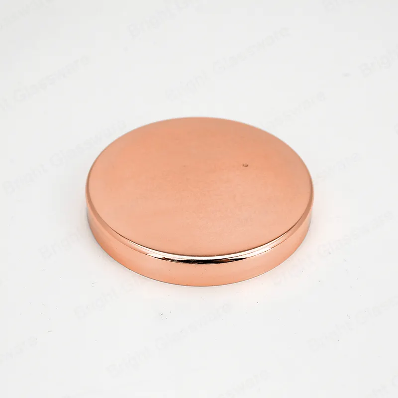 Hoge Kwaliteit Gold Rose Goud Koper Metalen Deksel Voor Kaars Glazen Pot In Bulk