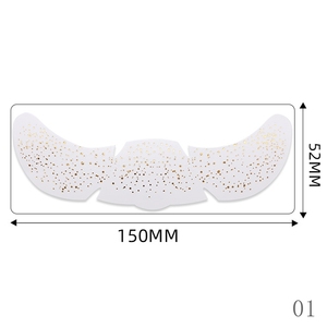 Autocollant de tatouage temporaire pour le visage, effet taches dorées scintillantes, pour maquillage de fête et beauté scénique - Product Image 4