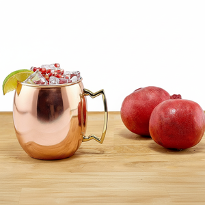 Tasse à cocktail moderne en acier inoxydable, faite à la main à Moscou, design personnalisé, capacité de 500 à 1000ml, passe au lave-vaisselle pour les fêtes - Product Image 1