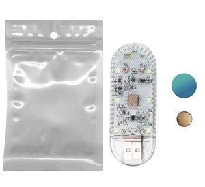 Accessoire intérieur de voiture sans fil USB à activation par le pied, en ABS, lumière tactile, éclairs décoratifs arc-en-ciel, éclairage de secours pour avion - Product Image 6