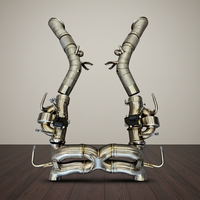 Sistem Knalpot Tuning Sport untuk Ferrari SF90 Downpipe Twin Pipe High Flow Racing Exhaust Accessory