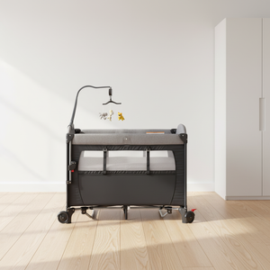 Lit de voyage 3 en 1 pour bébé, très vendu, pliable facilement, avec <span class=keywords><strong>table</strong></span> <span class=keywords><strong>à</strong></span> <span class=keywords><strong>langer</strong></span> et jouets musicaux - Product Image 4