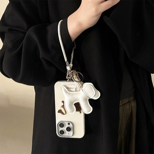<span class=keywords><strong>Funda</strong></span> de Teléfono Personalizada de Lujo para Mujer, <span class=keywords><strong>con</strong></span> Bordado Japonés y Coreano de Perro Adorable, de Silicona TPU, para <span class=keywords><strong>iPhone</strong></span> 16Pro Max 17 15 16 14 - Product Image 2