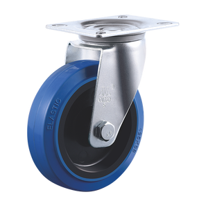 VIMA Universal Gummi 3.5"4"5"6"8" Bolzen Industrierollen Feststellbare Schwerlast Lenkrollen für Werkbänke - Product Image 4