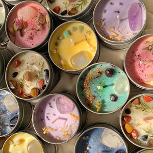 AIKUN OEM Private Label Soy Wax Handmade <b>Scented</b> <b>Candles</b> Natural Aromatherapy Tin <b>Candle</b> Holiday Bars Bedroom Living Room Stress - Product Image 2