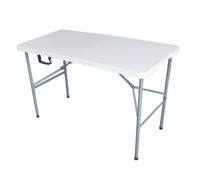 Table de salle à manger pliante en HDPE Blow Modling de 122cm