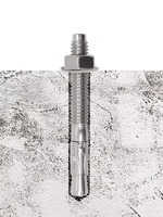 Ancrages d'escalade : Plaque de fixation à boulon M12 en acier inoxydable 304 poli miroir, ancre à expansion amovible, charge 25-30KN
