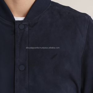 Chaqueta de Motocicleta Unisex de Cuero Genuino de Ante, Casual, Cortavientos, Ecológica, Personalizada, Barata, Colección de Invierno, Estampado de Oveja - Product Image 1