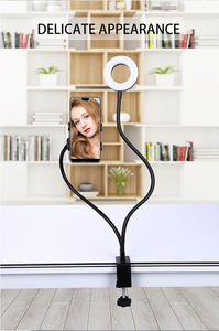 21 pulgadas con soporte/clip de teléfono/micrófono para transmisión en vivo tubo de cuello de cisne Envio <span class=keywords><strong>gratis</strong></span> Selfie Ring - Product Image 5