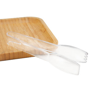 Queenwins Pinces <span class=keywords><strong>de</strong></span> service antidérapantes en <span class=keywords><strong>plastique</strong></span> transparent pour glace, salades, fruits, pain et gâteaux - Product Image 2