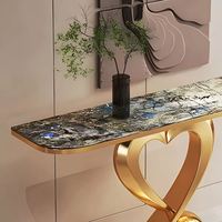 En vente Table console dorée durable Bureau d'entrée abordable Table d'appoint élégante pour salon avec plusieurs options de design