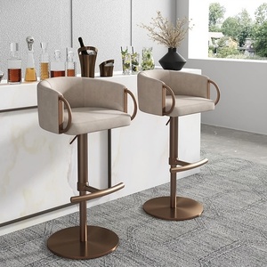 Tabourets de <span class=keywords><strong>bar</strong></span> meubles de luxe Restaurant cuisine nordique <span class=keywords><strong>pas</strong></span> <span class=keywords><strong>cher</strong></span> chaise haute comptoir tabourets de <span class=keywords><strong>bar</strong></span> en métal modernes avec dossier - Product Image 1