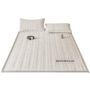 Protège-matelas <span class=keywords><strong>antibactérien</strong></span> en velours rayé brodé pour bébé, idéal pour la location, les dortoirs étudiants et les maisons individuelles - Product Image 5