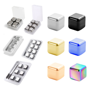 Hot Sell Whiskey Stone Steel <strong>Ice</strong> <strong>Cube</strong> For Reusable Cooling <strong>Set</strong> - Product Image 1