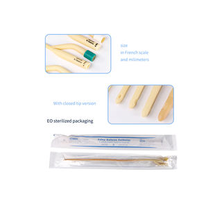 สายสวนปัสสาวะแบบฟอลีย์คุณภาพสูง ได้รับการรับรองมาตรฐาน CE ผลิตจากยางลาเท็กซ์ทางการแพทย์ แบบ 3 ทาง ขนาด 14Fr-26Fr พร้อมวาล์วยาง/พลาสติก - Product Image 1