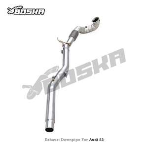 Tubería de Escape OEM Boska para Audi S3 8Y 2.0T 2020-2024, Tubos de Acero Inoxidable, Protector Térmico, Sistema de Flujo Libre - Product Image 6