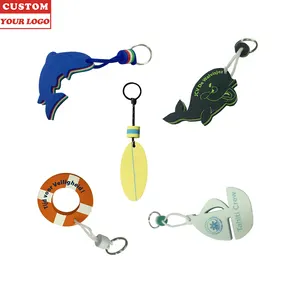 Porte-clés en mousse EVA de source primaire porte-clés de bateau flottant avec logo et forme personnalisés pour les cadeaux de promotion