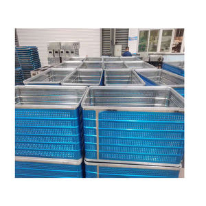 Chariot à linge pliable à roulettes pivotantes, capacité moyenne, 623L, en aluminium galvanisé à chaud, panier à linge pour la lessive, l'hôtellerie, le transport et le stockage - Product Image 6