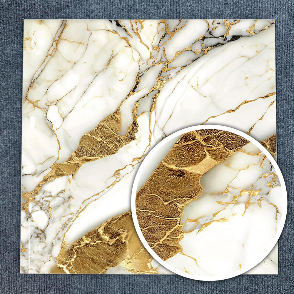 gold and black tiles