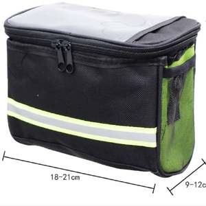 Sac de guidon de vélo imperméable en Oxford avec fermeture éclair, sac de cadre avant de moins de 21L pour les voyages et les activités de plein air - Product Image 6