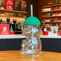 Gobelet en plastique PET à motif ours, édition limitée, personnalisable, fabricant direct, pour boissons d'été, gobelets fantaisie pour fêtes