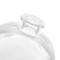 Flacon diffuseur de parfum rond en verre avec marquage à chaud et bouchon en caoutchouc