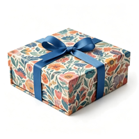Boîte cadeau rigide magnétique de luxe, emballage en carton personnalisé en gros, haute qualité, violet