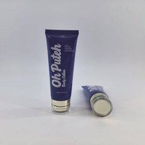 Vente flash : tube cosmétique souple en plastique de 70 ml et 100 ml, diamètre 40 mm, pour lotion corporelle, avec bouchon double à clapet doré en acrylique - Product Image 3