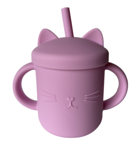 Taza de bebé de silicona saludable respetuosa con el medio ambiente, la mejor venta, Linda, sin Bpa, apta para lavavajillas, para entrenamiento infantil - Product Image 4