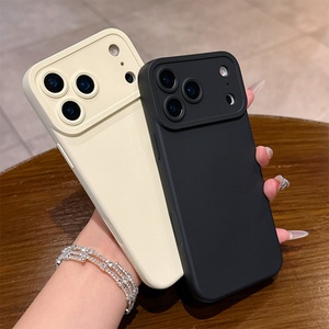 เคสหลังสีลูกกวาดลายคลื่น Big Camera สำหรับ iPhone 17 Pro 16 15 14 13 12 Max Plus เคสซิลิโคนพร้อมป้องกันกล้อง - Product Image 5