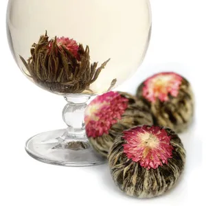 OEM Art Blooming Tea Support Private Label Flowering Tea Balls Handmade Jasmine Flowering Tea