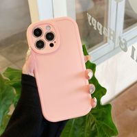 Coque de téléphone en TPU simple couleur pure du fabricant pour iPhone 16 Promax Plus Pro 15 14 13 Hot Puff Conception de trou de caméra de protection