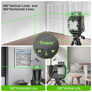 Nivel láser, herramienta de nivelación 2D de alta tecnología, <span class=keywords><strong>S02CG</strong></span>, OSRAM, Láser de línea verde, con bolsa suave - Product Image 6