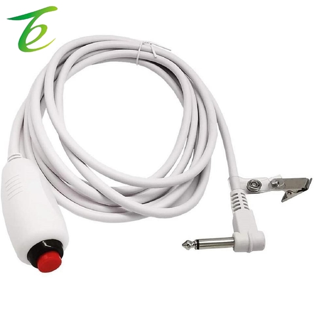 Pear-shaped Red Key with Lock, Normally Open and Normally Closed Switch Nurse Call Line, 90-degree 6.35 Single-tone Plug Nurse