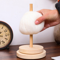Support de rangement rotatif en bois minimaliste pour bobines de fil, idéal pour le tricot, le crochet et les loisirs créatifs - Vente en gros Chine